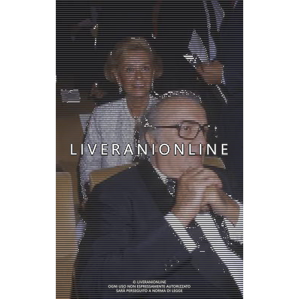 Federico Fellini regista, sceneggiatore, scrittore e fumettista italiano - Retrospettiva nella foto con la moglie Giulietta Masina nel 1985 © Archivio / AGENZIA ALDO LIVERANI SAS 