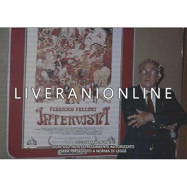 Federico Fellini regista, sceneggiatore, scrittore e fumettista italiano - Retrospettiva nella foto nel 1987 © Archivio / AGENZIA ALDO LIVERANI SAS 