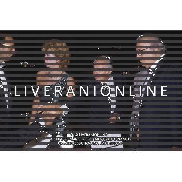 Federico Fellini regista, sceneggiatore, scrittore e fumettista italiano - Retrospettiva nella foto con Enrica Bonaccorti nel 1985 © Archivio / AGENZIA ALDO LIVERANI SAS 