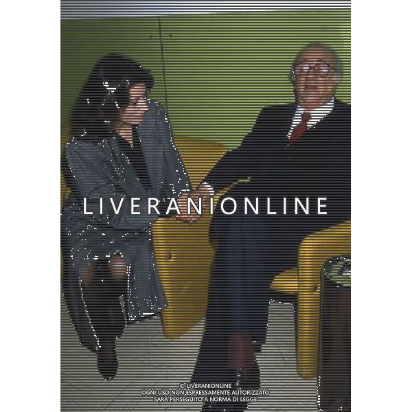 Federico Fellini regista, sceneggiatore, scrittore e fumettista italiano - Retrospettiva nella foto con Anouk Aimee nel 1983 © Archivio / AGENZIA ALDO LIVERANI SAS 