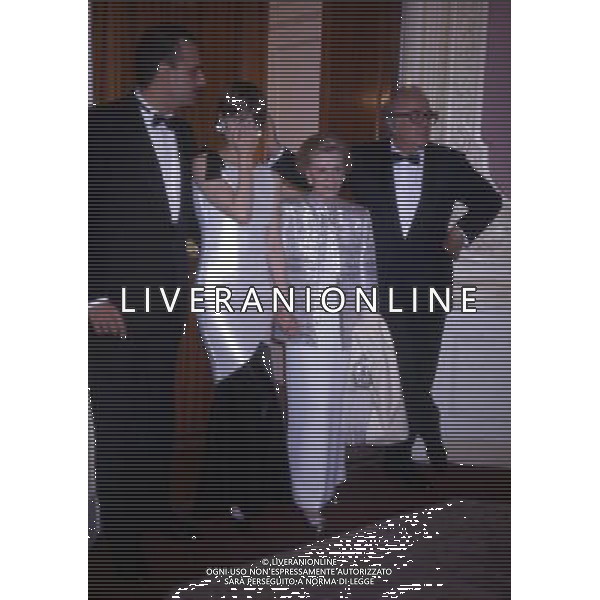 Federico Fellini regista, sceneggiatore, scrittore e fumettista italiano - Retrospettiva nella foto con la moglie Giulietta Masina con Nastassja Kinski e il marito Ibrahim Moussa nel 1987 © Archivio / AGENZIA ALDO LIVERANI SAS 