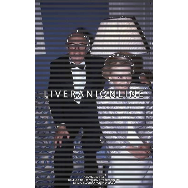 Federico Fellini regista, sceneggiatore, scrittore e fumettista italiano - Retrospettiva nella foto con la moglie Giulietta Masina nel 1987 © Archivio / AGENZIA ALDO LIVERANI SAS 