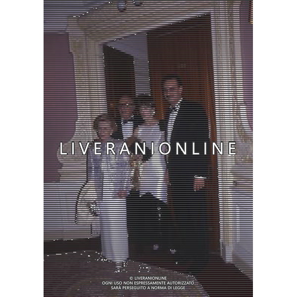 Federico Fellini regista, sceneggiatore, scrittore e fumettista italiano - Retrospettiva nella foto con la moglie Giulietta Masina e Nastassja Kinski e il marito Ibrahim Moussa nel 1987 © Archivio / AGENZIA ALDO LIVERANI SAS 