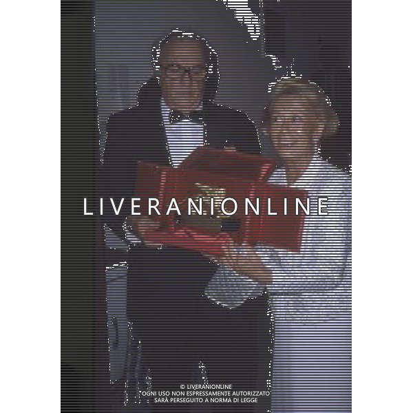 Federico Fellini regista, sceneggiatore, scrittore e fumettista italiano - Retrospettiva nella foto con la moglie Giulietta Masina nel 1985 © Archivio / AGENZIA ALDO LIVERANI SAS 