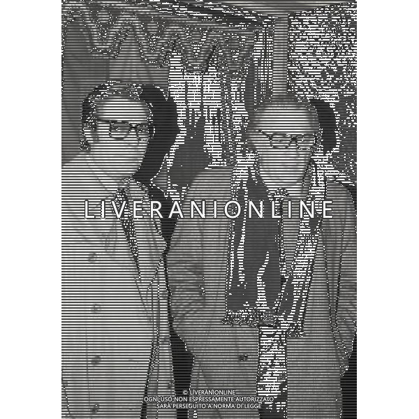 Federico Fellini regista, sceneggiatore, scrittore e fumettista italiano - Retrospettiva nella foto con Marcello Mastroianni a Milano nel 1980 © Archivio / AGENZIA ALDO LIVERANI SAS 