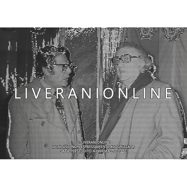 Federico Fellini regista, sceneggiatore, scrittore e fumettista italiano - Retrospettiva nella foto con Marcello Mastroianni a Milano nel 1980 © Archivio / AGENZIA ALDO LIVERANI SAS 
