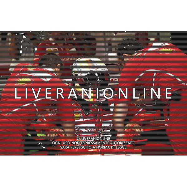 Sebastian Vettel (GER) Ferrari SF70H. 16.09.2017. Formula 1 World Championship, Rd 14, Singapore Grand Prix, Marina Bay Street Circuit, Singapore, Qualifying Day. AG ALDO LIVERANI SAS ONLY ITALY