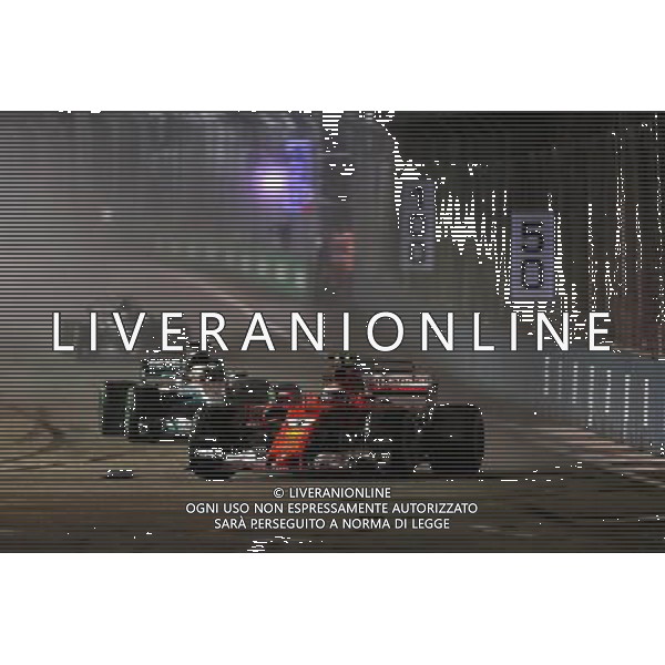 Kimi Raikkonen (FIN) Ferrari SF70H on the formation lap. 17.09.2017. Formula 1 World Championship, Rd 14, Singapore Grand Prix, Marina Bay Street Circuit, Singapore, Race Day. AG ALDO LIVERANI SAS ONLY ITALY