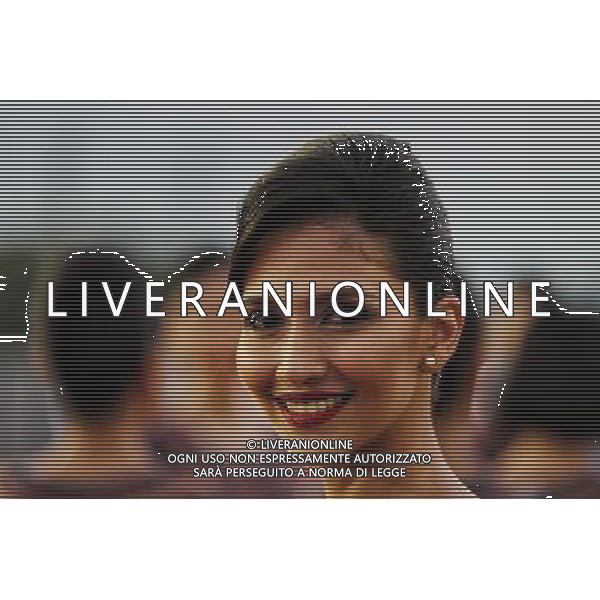 Grid girl on the drivers parade. 17.09.2017. Formula 1 World Championship, Rd 14, Singapore Grand Prix, Marina Bay Street Circuit, Singapore, Race Day. AG ALDO LIVERANI SAS ONLY ITALY