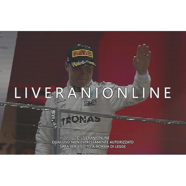 3rd place Valtteri Bottas (FIN) Mercedes AMG F1 W08. 17.09.2017. Formula 1 World Championship, Rd 14, Singapore Grand Prix, Marina Bay Street Circuit, Singapore, Race Day. AG ALDO LIVERANI SAS ONLY ITALY