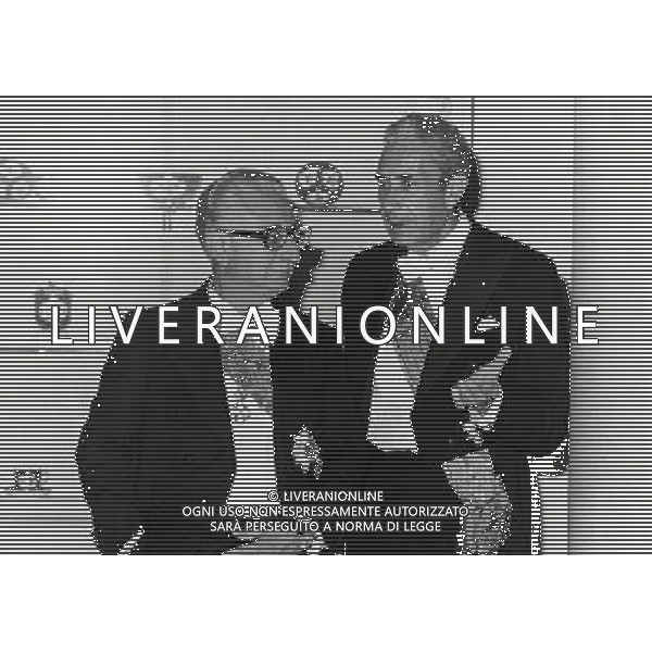 RETROSPETTIVA GIOVANNI LEONE POLITICO E PRESIDENTE DELLA REPUBBLICA ITALIANA NELLA FOTO GIOVANNI LEONE CON ALDO MORO AG ALDO LIVERANI SAS
