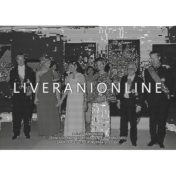 RETROSPETTIVA GIOVANNI LEONE POLITICO E PRESIDENTE DELLA REPUBBLICA ITALIANA NELLA FOTO GIOVANNI LEONE CON I REALI DEL BELGIO AG ALDO LIVERANI SAS