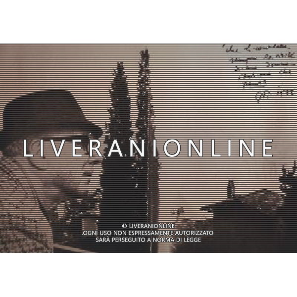 RETROSPETTIVA GIUSEPPE PREZZOLINI GIORNALISTA SCRITTORE EDITORE NELLA FOTO GIUSEPPE PREZZOLINI AG ALDO LIVERANI SAS
