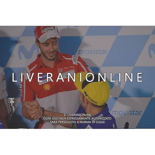 21.09.2017.Motorland,Aragon, Spagna.Andrea Dovizioso e Valentino Rossi FOTO G.PIAZZOLLA-AG ALDO LIVERANI SAS