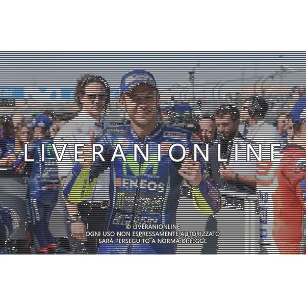 23.09.2017.Motorland Aragon, Alcaniz, Spagna.Valentino Rossi - Prove ufficiali Qualifiche Â©PIAZZOLLA / AGENZIA ALDO LIVERANI SAS
