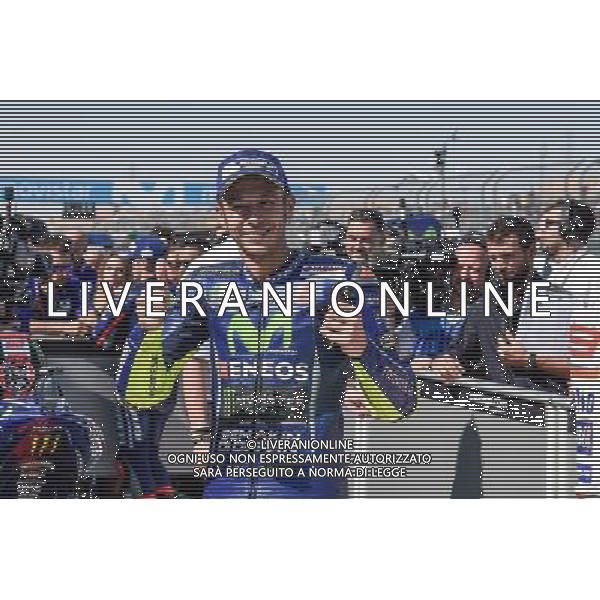 23.09.2017.Motorland Aragon, Alcaniz, Spagna.Valentino Rossi - Prove ufficiali Qualifiche Â©PIAZZOLLA / AGENZIA ALDO LIVERANI SAS