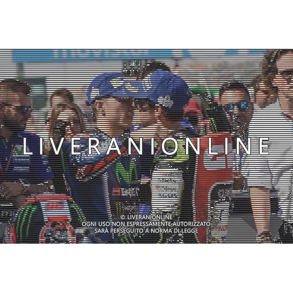 23.09.2017.Motorland Aragon, Alcaniz, Spagna.Maverick Vinales e Cal Crutchlow - Prove ufficiali Qualifiche Â©PIAZZOLLA / AGENZIA ALDO LIVERANI SAS