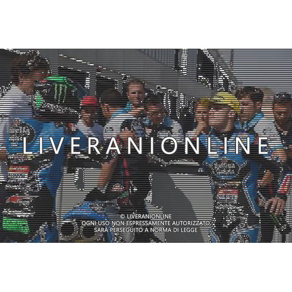 23.09.2017. Motorland Aragon, Alcaniz, Spagna.Enea Bastianini e Aron Canet FOTO G.PIAZZOLLA-AG ALDOL IVERANI SAS