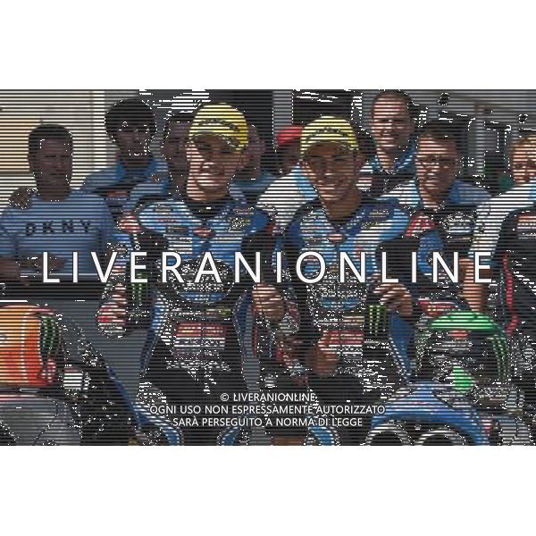 23.09.2017. Motorland Aragon, Alcaniz, Spagna.Aron Canet e Enea Bastianini FOTO G.PIAZZOLLA-AG ALDOL IVERANI SAS