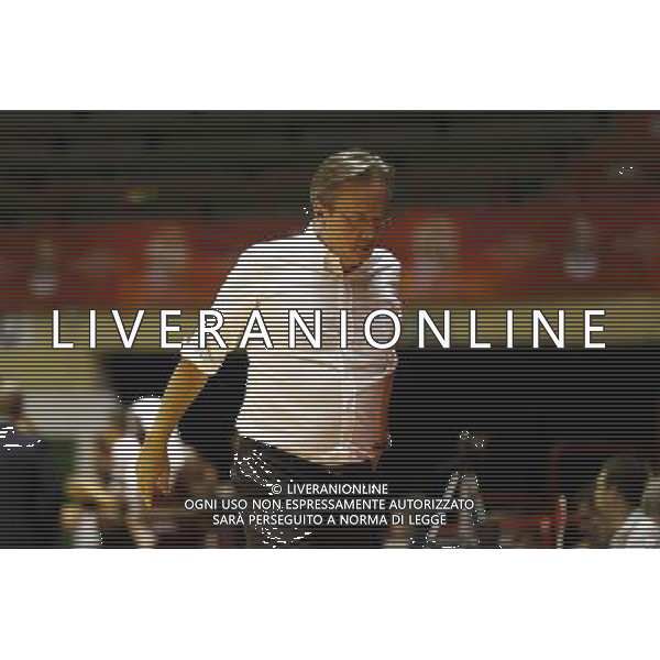 Prozis Supercoppa 23/09/2017 Umana Reyer Venezia - Banco di Sardegna Sassari nella foto: Coach Pasquini Federico Â©Claudio Zamagni/Agenzia Aldo Liverani Coach Pasquini Federico during Italian Basketball Prozis supercup 2017 - Umana Reyer Venezia vs Banco di Sardegna Sassari at Unieuro Arena ForlÃ¬, on september 23, 2017 photo credit by Claudio Zamagni/Aldo Liverani Photo Agency/ AGENZIA ALDO LIVERANI SAS - Umana Reyer Venezia - Banco di Sardegna Sassari Basket Prozis Supercoppa Forli\' 23/09/2017 