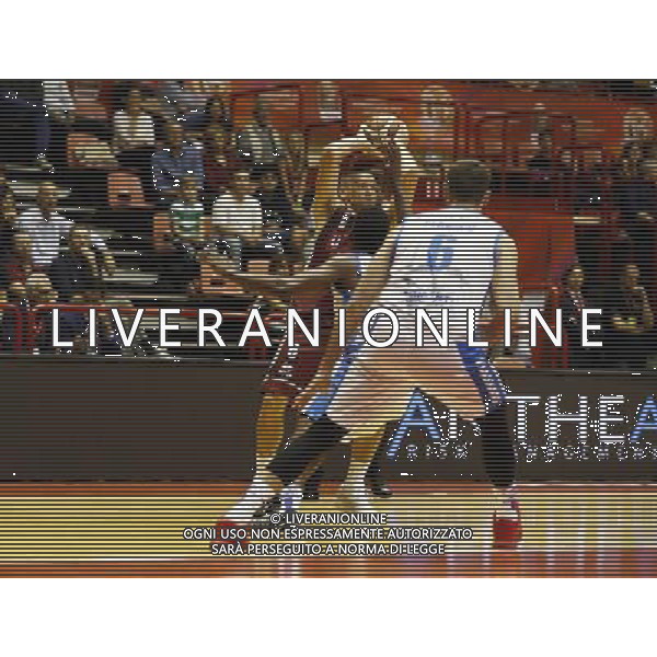 Prosiz Supercoppa 23/09/2017 Umana Reyer Venezia - Banco di Sardegna Sassari nella foto: Bramos Michael Â©Claudio Zamagni/Agenzia Aldo Liverani Bramos Michael during Italian Basketball Prosiz supercup 2017 - Umana Reyer Venezia vs Banco di Sardegna Sassari at Unieuro Arena ForlÃ¬, on september 23, 2017 photo credit by Claudio Zamagni/Aldo Liverani Photo Agency