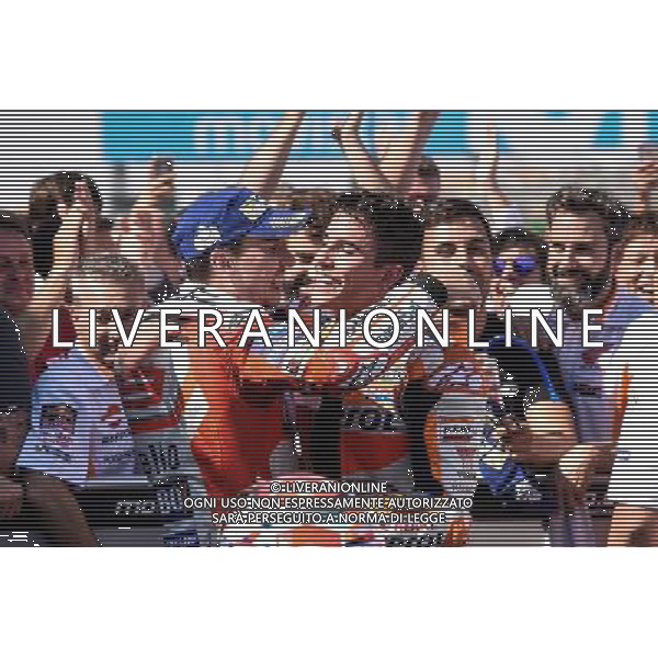 24.09.2017.Motorland Aragon, Alcaniz, Spagna.Jorge Lorenzo e Marc Marquez Â©PIAZZOLLA / AGENZIA ALDO LIVERANI SAS 