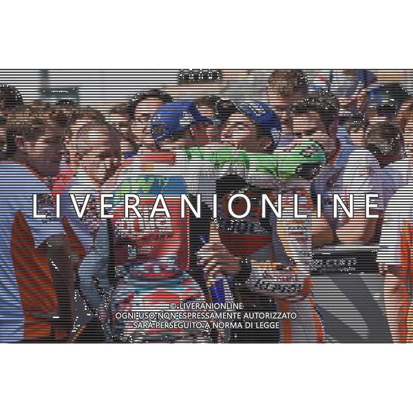 24.09.2017.Motorland Aragon, Alcaniz, Spagna.Aleix EspargarÃ² e Marc Marquez Â©PIAZZOLLA / AGENZIA ALDO LIVERANI SAS 