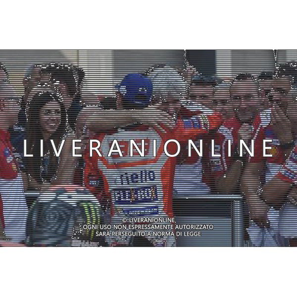 24.09.2017.Motorland Aragon, Alcaniz, Spagna.Jorge Lorenzo e Gigi Dall\'Igna Â©PIAZZOLLA / AGENZIA ALDO LIVERANI SAS 