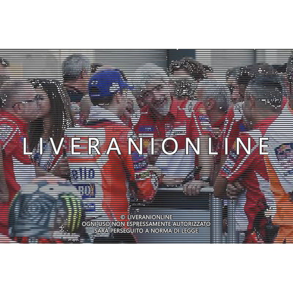 24.09.2017.Motorland Aragon, Alcaniz, Spagna.Jorge Lorenzo e Gigi Dall\'Igna Â©PIAZZOLLA / AGENZIA ALDO LIVERANI SAS 