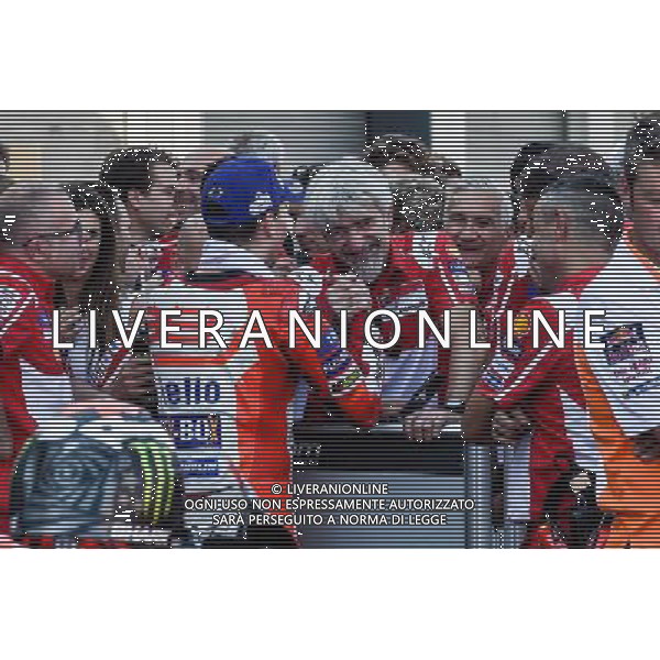 24.09.2017.Motorland Aragon, Alcaniz, Spagna.Jorge Lorenzo e Gigi Dall\'Igna Â©PIAZZOLLA / AGENZIA ALDO LIVERANI SAS 