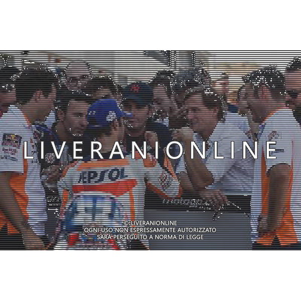 24.09.2017.Motorland Aragon, Alcaniz, Spagna.Dani Pedrosa e Sete Gibernau Â©PIAZZOLLA / AGENZIA ALDO LIVERANI SAS 
