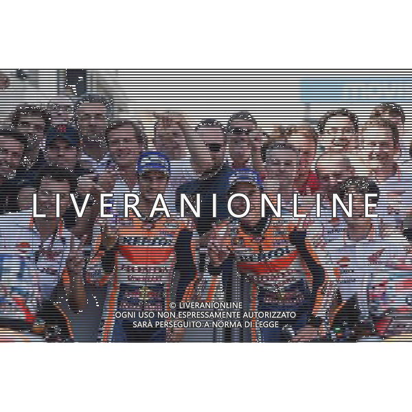 24.09.2017.Motorland Aragon, Alcaniz, Spagna.Dani Pedrosa e Marc Marquez Â©PIAZZOLLA / AGENZIA ALDO LIVERANI SAS 