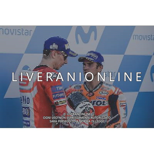 24.09.2017.Motorland Aragon, Alcaniz, Spagna.Jorge Lorenzo e dani Pedrosa Â©PIAZZOLLA / AGENZIA ALDO LIVERANI SAS 