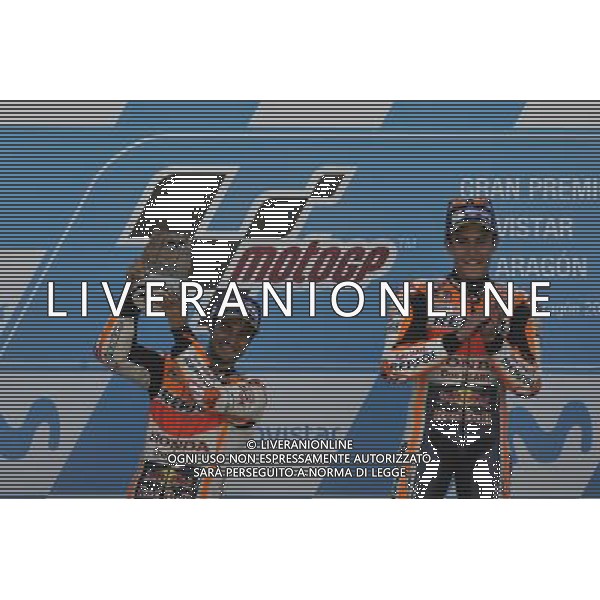 24.09.2017. Motorland Aragon, Alcaniz, Spagna. Dani Pedrosa e Marc Marquez Â©PIAZZOLLA / AGENZIA ALDO LIVERANI SAS 