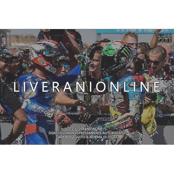 24.09.2017.Motorland Aragon, Alcaniz, Spagna. Mattia Pasini e Franco Morbidelli Â©PIAZZOLLA / AGENZIA ALDO LIVERANI SAS - Motomondiale Moto2 Motorland Aragon Alcaniz Spagna Gara 24/09/2017 