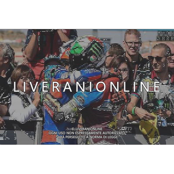 24.09.2017.Motorland Aragon, Alcaniz, Spagna. Mattia Pasini e Franco Morbidelli Â©PIAZZOLLA / AGENZIA ALDO LIVERANI SAS - Motomondiale Moto2 Motorland Aragon Alcaniz Spagna Gara 24/09/2017 