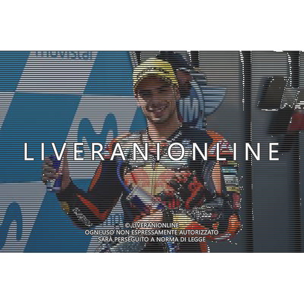 24.09.2017.Motorland Aragon, Alcaniz, Spagna. Miguel Oliveira Â©PIAZZOLLA / AGENZIA ALDO LIVERANI SAS - Motomondiale Moto2 Motorland Aragon Alcaniz Spagna Gara 24/09/2017 