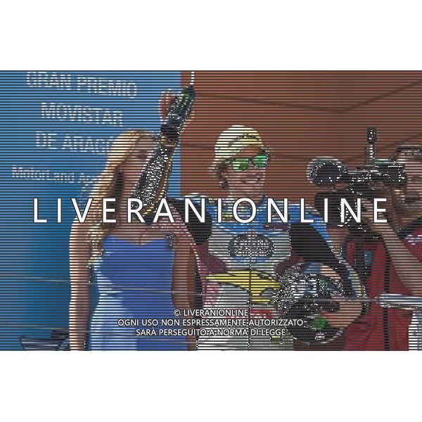 24.09.2017.Motorland Aragon, Alcaniz, Spagna. Franco Morbidelli Â©PIAZZOLLA / AGENZIA ALDO LIVERANI SAS - Motomondiale Moto2 Motorland Aragon Alcaniz Spagna Gara 24/09/2017 