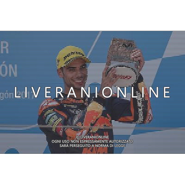 24.09.2017.Motorland Aragon, Alcaniz, Spagna. Miguel Oliveira Â©PIAZZOLLA / AGENZIA ALDO LIVERANI SAS - Motomondiale Moto2 Motorland Aragon Alcaniz Spagna Gara 24/09/2017 