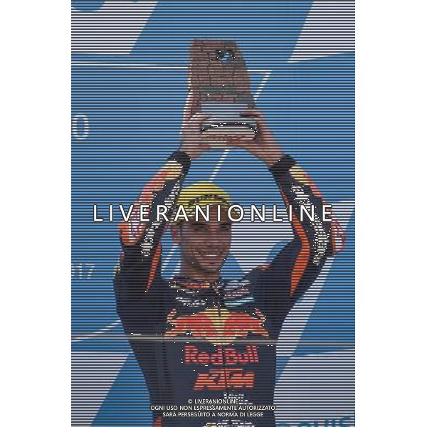 24.09.2017.Motorland Aragon, Alcaniz, Spagna. Miguel Oliveira Â©PIAZZOLLA / AGENZIA ALDO LIVERANI SAS - Motomondiale Moto2 Motorland Aragon Alcaniz Spagna Gara 24/09/2017 