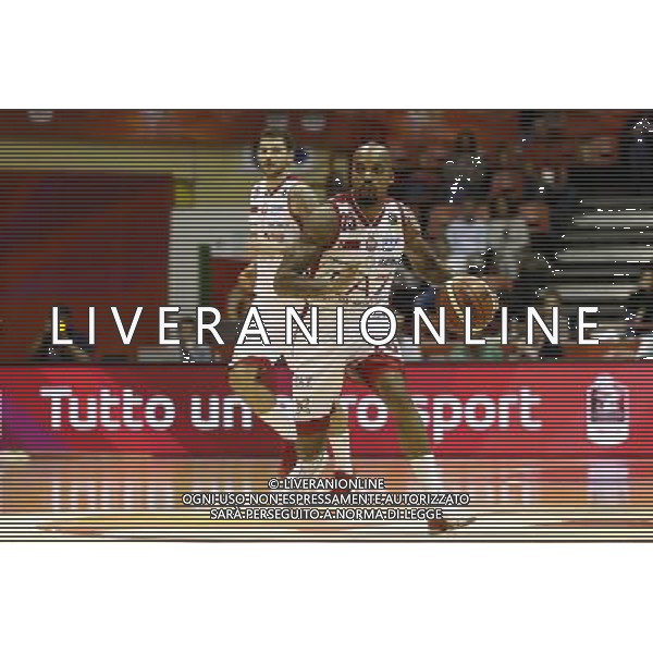 Prosiz Supercoppa 24/09/2017 EA7 Emporio Armani - Umana Reyer Venezia nella foto: Theodore Jordan Â©Claudio Zamagni/Agenzia Aldo Liverani Theodore Jordan during Italian Basketball Prosiz supercup 2017 - EA7 Emporio Armani Milano vs Umana Reyer Venezia at Unieuro Arena ForlÃ¬, on september 24, 2017 photo credit by Claudio Zamagni/Aldo Liverani Photo Agency / AGENZIA ALDO LIVERANI SAS - EA7 Emporio Armani - Umana Reyer Venezia Basket finale Prosiz Supercoppa Forli\' 24 settembre 2017 