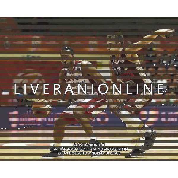 Prosiz Supercoppa 24/09/2017 EA7 Emporio Armani - Umana Reyer Venezia nella foto: Goudelock Andrew Â©Claudio Zamagni/Agenzia Aldo Liverani Goudelock Andrew during Italian Basketball Prosiz supercup 2017 - EA7 Emporio Armani Milano vs Umana Reyer Venezia at Unieuro Arena ForlÃ¬, on september 24, 2017 photo credit by Claudio Zamagni/Aldo Liverani Photo Agency / AGENZIA ALDO LIVERANI SAS - EA7 Emporio Armani - Umana Reyer Venezia Basket finale Prosiz Supercoppa Forli\' 24 settembre 2017 