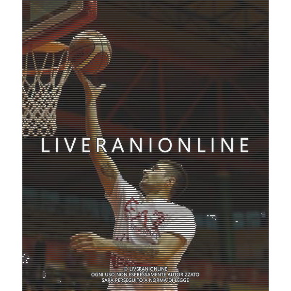 Prosiz Supercoppa 23/09/2017 EA7 Emporio Armani - Dolomiti EnergiaTrento nella foto: Cinciarini Andrea Â©Claudio Zamagni/Agenzia Aldo Liverani Cinciarini Andrea during Italian Basketball Prosiz supercup 2017 - EA7 Emporio Armani vs Dolomiti Energia Trento at Unieuro Arena ForlÃ¬, on september 23, 2017 photo credit by Claudio Zamagni/Aldo Liverani Photo Agency