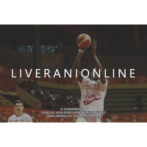 Prosiz Supercoppa 23/09/2017 EA7 Emporio Armani - Dolomiti EnergiaTrento nella foto: Abass Awudu Â©Claudio Zamagni/Agenzia Aldo Liverani Abass Awudu during Italian Basketball Prosiz supercup 2017 - EA7 Emporio Armani vs Dolomiti Energia Trento at Unieuro Arena ForlÃ¬, on september 23, 2017 photo credit by Claudio Zamagni/Aldo Liverani Photo Agency