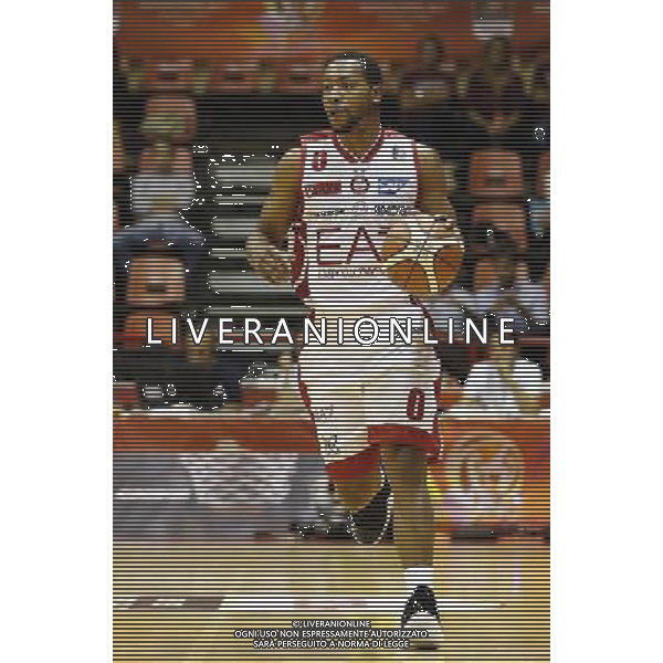 Prosiz Supercoppa 23/09/2017 EA7 Emporio Armani - Dolomiti EnergiaTrento nella foto: Goudelock Andrew Â©Claudio Zamagni/Agenzia Aldo Liverani Goudelock Andrew during Italian Basketball Prosiz supercup 2017 - EA7 Emporio Armani vs Dolomiti Energia Trento at Unieuro Arena ForlÃ¬, on september 23, 2017 photo credit by Claudio Zamagni/Aldo Liverani Photo Agency