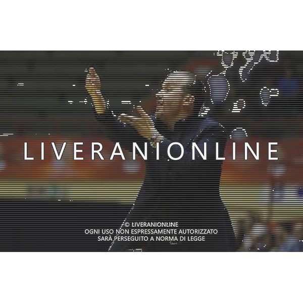 Prosiz Supercoppa 23/09/2017 EA7 Emporio Armani - Dolomiti EnergiaTrento nella foto: coach Simone Pianigiani Â©Claudio Zamagni/Agenzia Aldo Liverani coach Simone Pianigiani during Italian Basketball Prosiz supercup 2017 - EA7 Emporio Armani vs Dolomiti Energia Trento at Unieuro Arena ForlÃ¬, on september 23, 2017 photo credit by Claudio Zamagni/Aldo Liverani Photo Agency