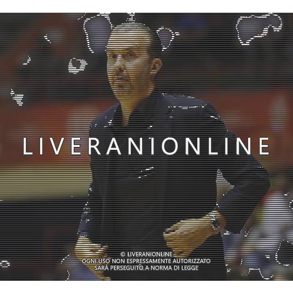Prosiz Supercoppa 23/09/2017 EA7 Emporio Armani - Dolomiti EnergiaTrento nella foto: coach Simone Pianigiani Â©Claudio Zamagni/Agenzia Aldo Liverani coach Simone Pianigiani during Italian Basketball Prosiz supercup 2017 - EA7 Emporio Armani vs Dolomiti Energia Trento at Unieuro Arena ForlÃ¬, on september 23, 2017 photo credit by Claudio Zamagni/Aldo Liverani Photo Agency
