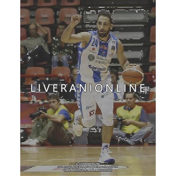 Prosiz Supercoppa 23/09/2017 Umana Reyer Venezia - Banco di Sardegna Sassari nella foto: Stipcevic Rok Â©Claudio Zamagni/Agenzia Aldo Liverani Stipcevic Rok during Italian Basketball Prosiz supercup 2017 - Umana Reyer Venezia vs Banco di Sardegna Sassari at Unieuro Arena ForlÃ¬, on september 23, 2017 photo credit by Claudio Zamagni/Aldo Liverani Photo Agency