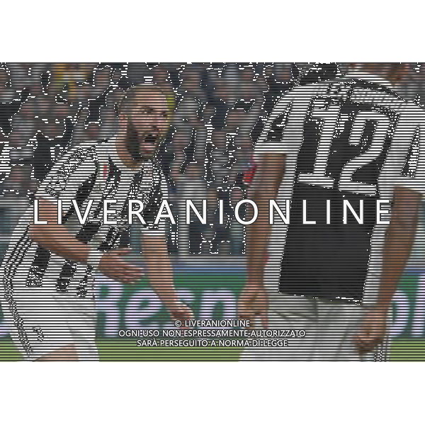 UEFA Champions League 2017/2018 Gruppo D Torino - 27.09.2017 Juventus-Olympiacos Nella Foto: esultanza dopo il gol di gonzalo higuain /Ph.Vitez-Ag. Aldo Liverani