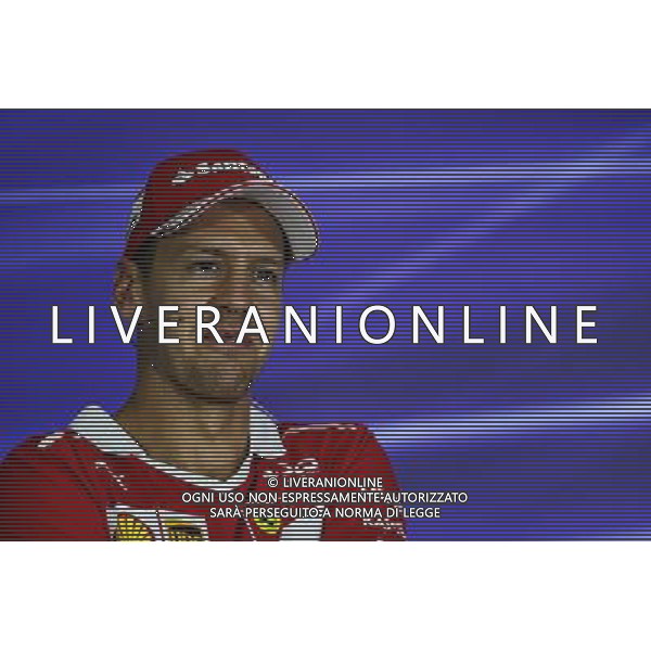 Sebastian Vettel (GER) Ferrari in the FIA Press Conference. 28.09.2017. Formula 1 World Championship, Rd 15, Malaysian Grand Prix, Sepang, Malaysia, AG ALDO LIVERANI SAS ONLY ITALY